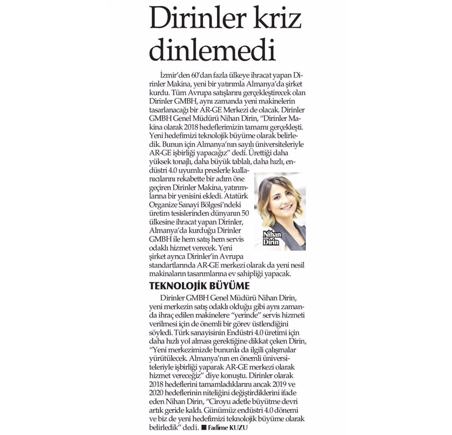 Dirinler Kriz Dinlemedi